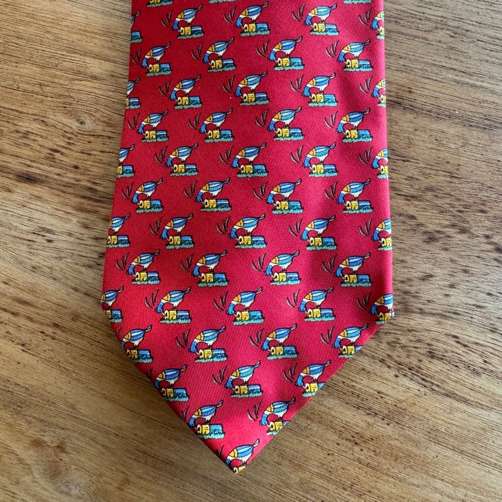 Salvatore Ferragamo Silk Tie - Woodpeckers